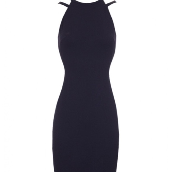 High neck double strap midi dress - Picture 4 of 5